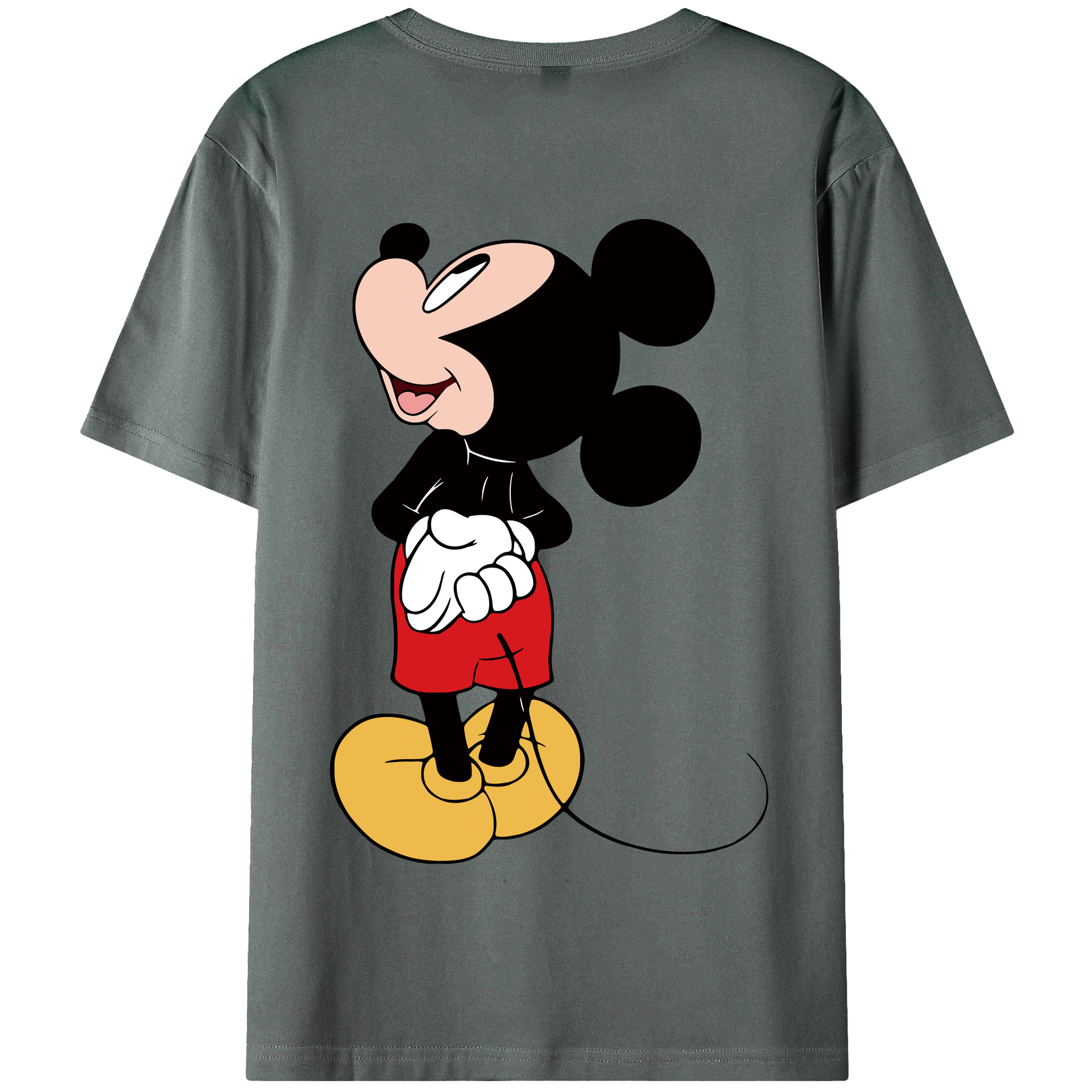 （画像用） ミッキーマウス Mickey Mouse 綿100％半袖Tシャツ（背面プリント）
